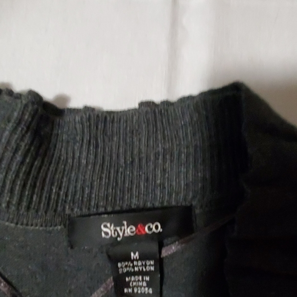 Heather Grey Long Ruffled Cardigan - Picture 3 of 5